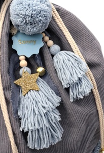 Feliz Navidad vacaciones pompones y borlas de alta calidad para bolsa de regalo de sacos de Papá Noel de pana - Product Image 5