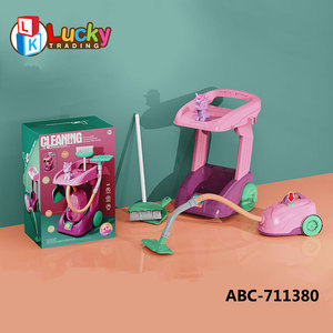 Chariot de nettoyage pour enfants Lucky Toys avec <span class=keywords><strong>aspirateur</strong></span> BO, ensemble de jouets de nettoyage en plastique - Product Image 4