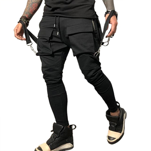 Pantalons et pantalons de sport décontractés pour hommes, nouvelle mode printemps-automne, hip-hop, <span class=keywords><strong>grande</strong></span> <span class=keywords><strong>taille</strong></span>, avec grandes poches - Product Image 4