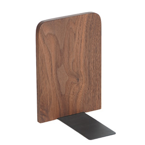 Black Walnut Solid Wood Bookend 11x8x13cm Movable Desktop Office Storage <b>Ornament</b> - Product Image 5