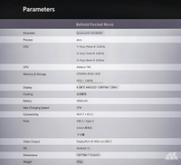 Nouvelle console de jeu portable Retroid Pocket Nova Android 13, écran AMOLED 4,5 pouces 120 Hz, QCS8550, WiFi 7, lecteur de jeux rétro portable