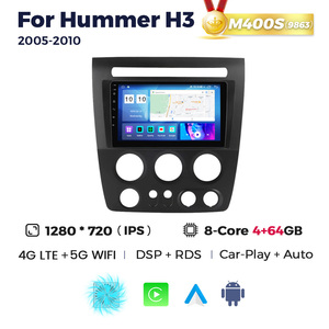 MEKEDE MS-Pantalla táctil de Android, estéreo de coche de doble DIN para <span class=keywords><strong>Hummer</strong></span> H3 2005-2010, compatible con cámara trasera - Product Image 3