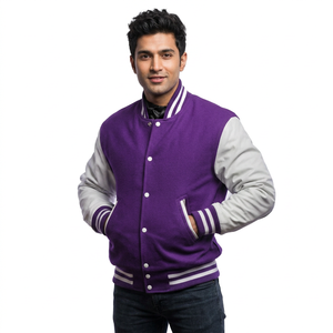 Chaqueta Varsity de Diseño Superior para Hombre, Chaqueta de Béisbol con Capucha y Bolsillos, del Mejor Fabricante Profesional - Product Image 1