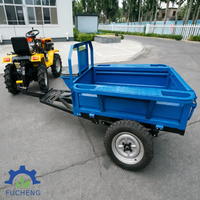 Tracteur compact 4x4 18 CV 6 vitesses Transmission 4F+2R Remorque de chargement Démarrage pratique Tracteur pour zones isolées sans électricité