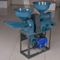 Moulin à riz combiné avec machine à moudre la farine capable de traiter le maïs, le blé, le riz paddy, le maïs et de décortiquer les céréales, ainsi que de broyer les matériaux secs