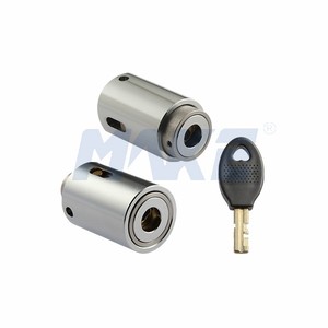 Système <span class=keywords><strong>de</strong></span> <span class=keywords><strong>clé</strong></span> à disque <span class=keywords><strong>de</strong></span> <span class=keywords><strong>sécurité</strong></span> supérieure MK511-02 en laiton chromé brillant, serrure à bouton-poussoir et à came cylindrique 4/7 broches avec 2 clés - Product Image 1