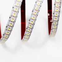 Bande LED numérique flexible adressable 5V rvb SMD 5050 IC intelligent WS2812B WS2812 SK6812 144 pixels pour la décoration de bâtiment