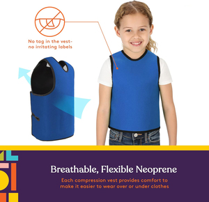 Soft Breathable Sensory Vest Autism Sensory <b>Compression</b> Vest for Kids Calming Vest Kids Deep Pressure Sensory <b>Compression</b> Vest - Product Image 4