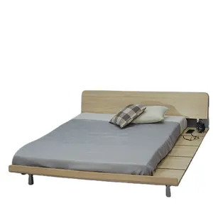 עץ פלטפורמת מיטה עם שתי מגירות תאום או מלא ריהוט לחדר שינה סלון עץ מיטת