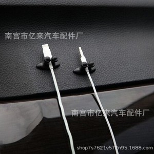 Clips para cables de coche L232, organizadores de cables de plástico autoadhesivos para uso en oficinas y automóviles - Product Image 3