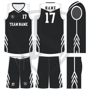 Ensemble de maillots de basket-ball personnalisés à séchage rapide pour hommes adultes, respirant, avec impression de nom et de numéro, logo, protection antibactérienne et anti-UV - Product Image 6