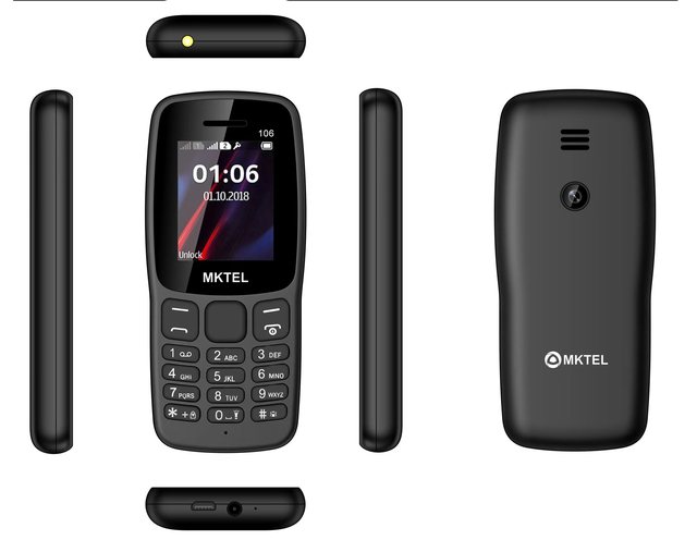 MKTEL 106 Basic Feature Phone Rugged Cellphone Hot Selling Elderly Phones Support Multimedia Mobile phone