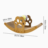 Nouveau lit à bascule pour animaux de compagnie en forme de bateau, utilisable toute l'année avec balles colorées, griffoir pour chat pour aiguiser les griffes, repos et jeu, transfrontalier