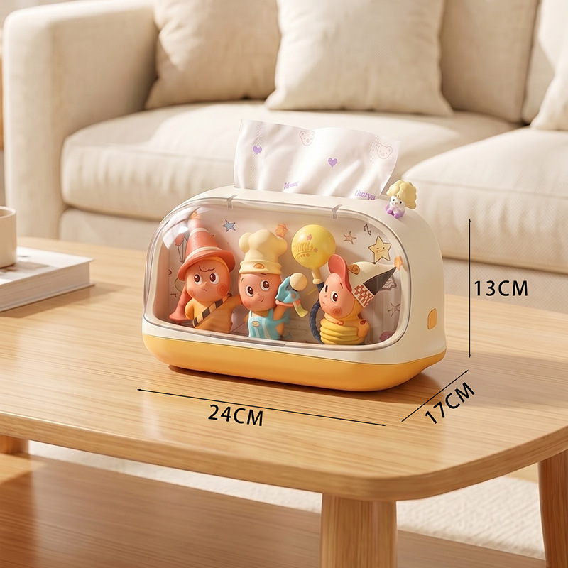 [Colored Paper Version] - Yellow Tissue Box [Doll Not Included]