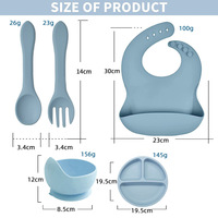 Assiettes en silicone pour les tout-petits, ensemble de vaisselle pour enfants, lot de 3 assiettes à ventouse avec couvercles pour bébés et tout-petits, ensemble en silicone avec couvercle