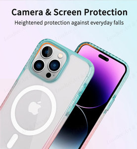 Le changement de couleur Pc Tpe Transparent Tpu étui de téléphone magnétique pour <span class=keywords><strong>Iphone</strong></span> 15 14 13 12 <span class=keywords><strong>11</strong></span> Plus <span class=keywords><strong>Pro</strong></span> Max - Product Image 4