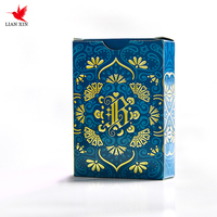 Papier d'art en feuille d'or en PVC de haute qualité personnalisable Offset Tarot Deck brillant imprimé or estampage Poker cartes à jouer Logo personnalisé