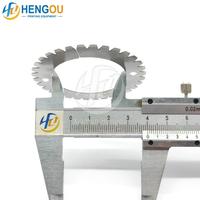 Couteau perforateur ZD.200-756-02-00 pour pièces de machine d'impression offset, lame de découpe dentée de précision 61,5x40x0,5mm 32 dents