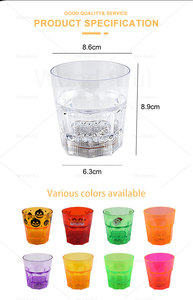 8oz phát sáng trong bóng tối nhựa Whisky ly tái sử dụng Led Đảng uống kính thanh nguồn cung cấp cho đặt hàng số lượng lớn - Product Image 3