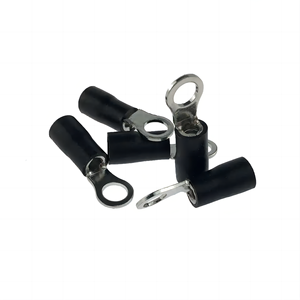 Terminales de Anillo Aislados Prensados en Frío, Conectores de Cuchara de Cobre Estañado para Terminación de Cables Eléctricos Automotrices - Product Image 3