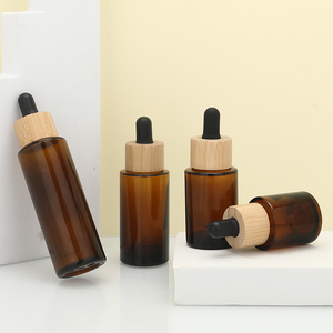 20ml 30ml 40ml 60ml nắp bằng gỗ phẳng vai tinh dầu rõ ràng chai thủy tinh nhỏ giọt với tre gỗ nhỏ giọt Nắp - Product Image 6