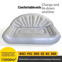Canapé gonflable double d'extérieur, chaise longue de plage, lit pliant pour balcon et maison – Meilleure vente