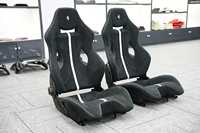 Convient pour Ferrari SF90 296 GTB Jaune et Noir, Voiture de Course en Fibre de Carbone Sèche