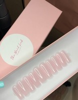 Maßgefertigte Transparente Magnetische Nagel-Geschenkbox Starre Magnetverschlussbox mit Durchsichtigem Fenster für Künstliche Nagelspitzen-Verpackung