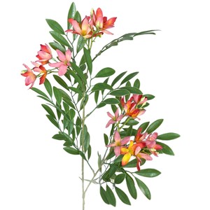 ดอกไม้ประดิษฐ์ Jinxi ก้านเดี่ยว ผ้าไหม สีชมพู สีฟ้า สำหรับตกแต่งงานแต่งงานและบ้าน - Product Image 4