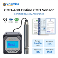 Analyseur de DCO industriel en ligne sans réactifs, moniteur de consommation chimique d'oxygène RS485 4-20mA IP68 en acier inoxydable 316L