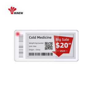 Minew 2.13 pouces étiquette de prix étiquette numérique basse température BLE 5.0 sans fil e-ink affichage <span class=keywords><strong>solution</strong></span> complète - Product Image 6