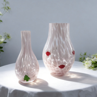 Flacon d'aromathérapie en verre transparent de haute qualité et tendance avec patch 3D moucheté