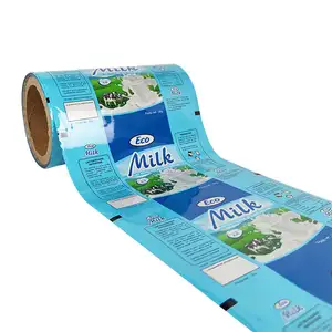 Customized Logo Pattern Plastic Food Packaging Laminated Roll Film 30g Milk Powder Snack Packaging Bag