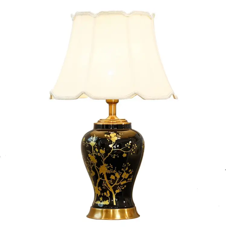 Schmuck herstellung High-End-Beleuchtung Luxus Keramik Tisch lampe Vintage Tisch leuchten Phantasie Nachttisch lampe