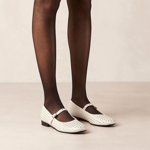 Black White Mary Jane fibbia <span class=keywords><strong>ballerine</strong></span> borchiate con Allover borchie scarpe da donna - Product Image 3