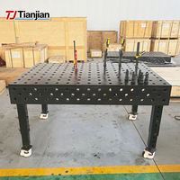 Système de serrage modulaire 3D D28 haute résistance nitruré, table de travail industrielle anti-rouille pour la fabrication et la soudure