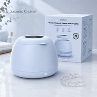 Nettoyeur ultrasonique portable Smile Find en acier inoxydable 48 kHz pour appareils dentaires, gouttières et prothèses dentaires