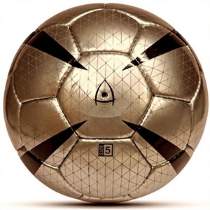 Balón de Fútbol de Cuero PU con Logotipo Personalizado al por Mayor, Tamaño 5, Fábrica OEM, Balón de Entrenamiento y Partido, Impresión Completa, Alta Calidad - Product Image 1
