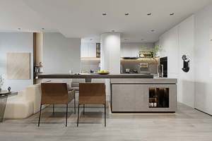 Armoires de cuisine modernes de style haut de gamme en laque blanche 2pac avec LED - Product Image 2