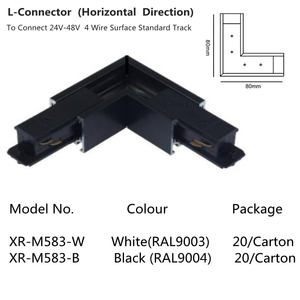 X-Track XR-M510-B Luci a Binario Magnetiche LED 48V DC, Struttura in Alluminio, Design Moderno, Sistema a 4 Fili, Progetto Illuminazione 6000K - Product Image 4