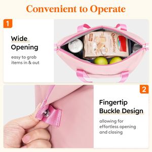 Sac isotherme multifonctionnel personnalisé pour femme, sac à déjeuner imperméable avec une excellente isolation - Product Image 2