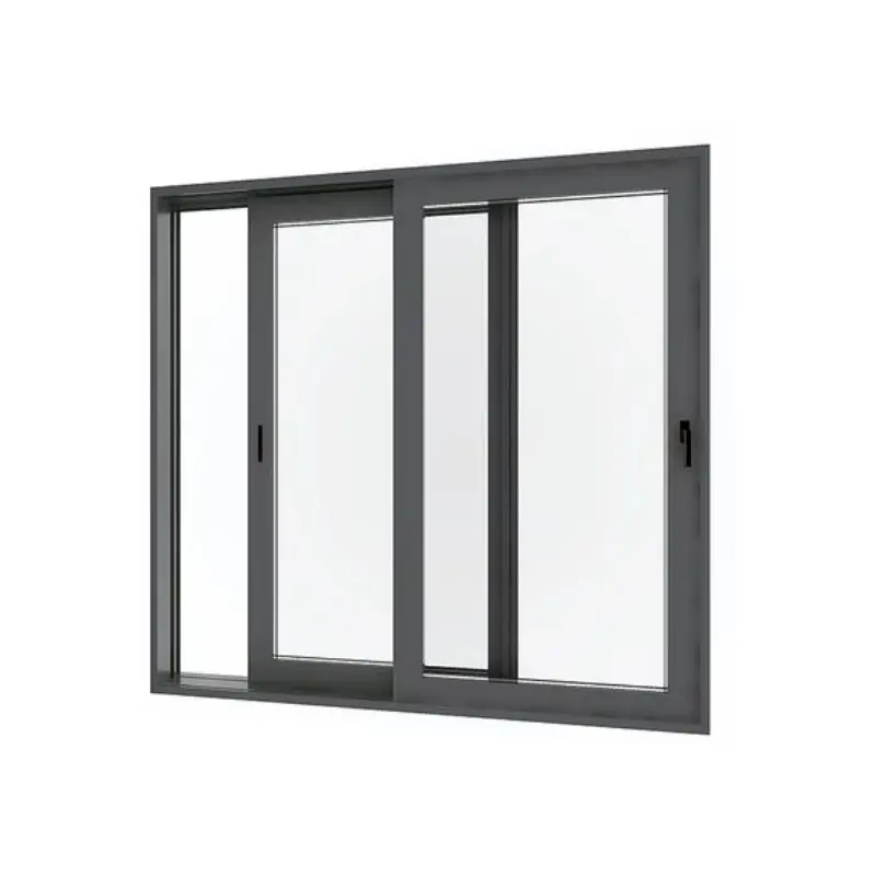 Dreifachverglaste Aluminium-Fensterrahmen-Grill modernes Design Fenster Aluminium-Schiebesystem für Zuhause