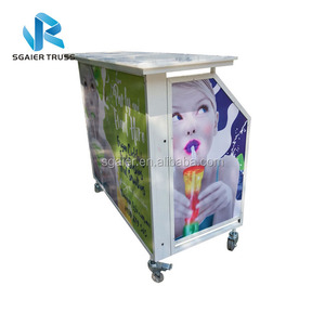 <span class=keywords><strong>Comptoir</strong></span> <span class=keywords><strong>de</strong></span> <span class=keywords><strong>bar</strong></span> portable pliable, utilisé dans le commerce, en solde - Product Image 5