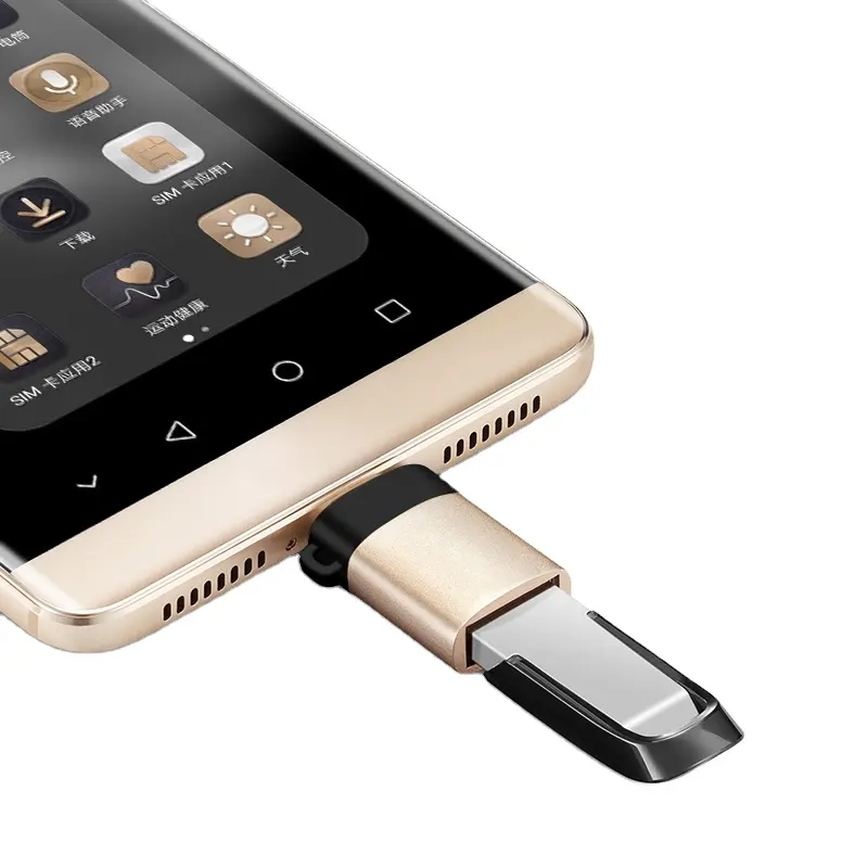 USB OTG 어댑터 아이폰 iOS 13 14 위의 빠른 데이터 전송 키 체인 USB 8 핀 변환기 U 디스크 마우스 키보드