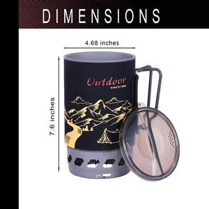 Réchaud de camping de 1,4 L, brûleur au <span class=keywords><strong>propane</strong></span>, réchaud de camping, réchaud de randonnée en plein air, brûleur de réchaud à gaz portable - Product Image 5