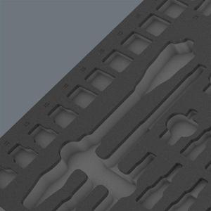 WERA - 05137322001 <b>Foam</b> insert ''8000 C Zyklop 1/2'' ratchet set 1'' (empty) 344 x 30 x 392 mm <b>ROLLING</b> WORKSHOPS - Product Image 3