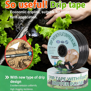 Cinta de Riego Plana de Plástico 16/20mm para Agricultura, Línea de Goteo para Fertilizantes, Cinta de Riego por Goteo - Product Image 2
