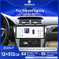 DUDUAUTO 12.3 pouces 12 + 512G unité principale universelle autoradio lecteur multimédia  GPS pour Toyota camry 2015-2017