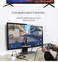 Typ-C-bis 4K-HD-Adapterkabel 30Hz mit USB-Netzteil, geeignet für Typ-C-Laptop-Telefon zur Überwachung des gleichen Bildschirm kabels