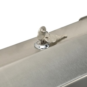 Dispensador de Toallas de Papel Plegadas de Acero Inoxidable de Alta Resistencia con Acabado Satinado para Baños Comerciales - Product Image 3